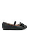Παιδικές Μπαλαρίνες mit elastischem Gurt Leder Schwarz
