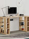 Γραφείο Colmar Ξύλινο sapphire oak 140x60x75εκ.