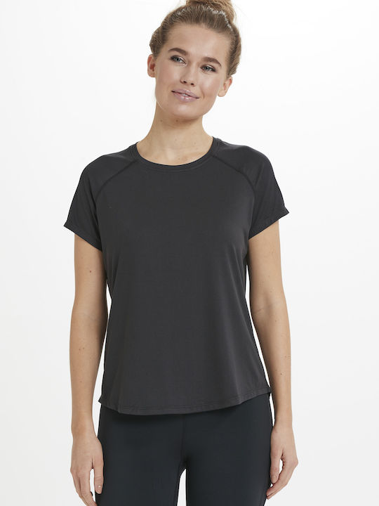 Athlecia Damen Sport T-Shirt Polka Dot Black.
