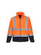 Portwest Work Jacket Softshell with Fleece Lining Orange