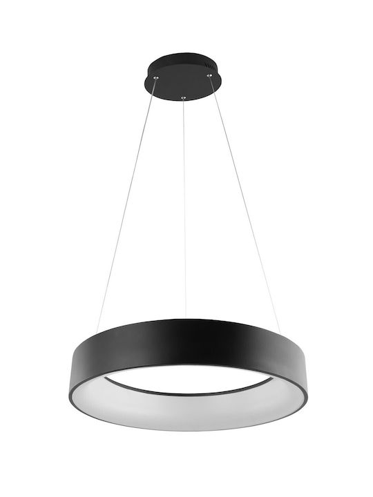 Fan Europe Pendant Light Black LED with Warm to Cool White Light 60x10x150cm LED-NOAH-S60-NER