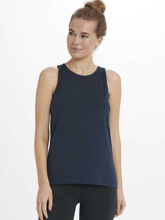 Women's Athletic Blouse Sleeveless Dark Sapphire
