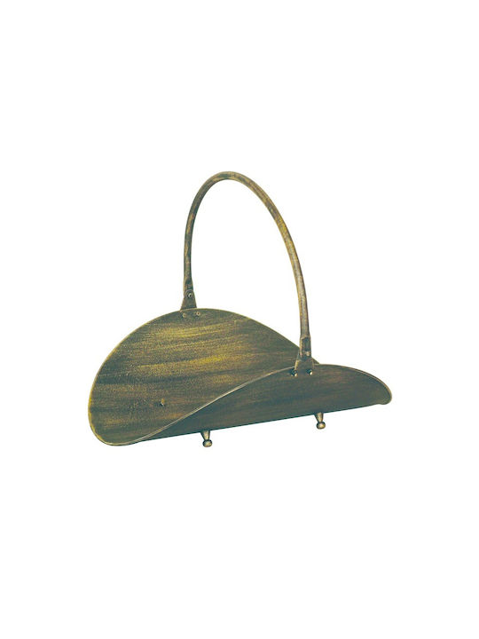 Metallotechniki Metallisch Korb Holzlagerung 48x39x17cm