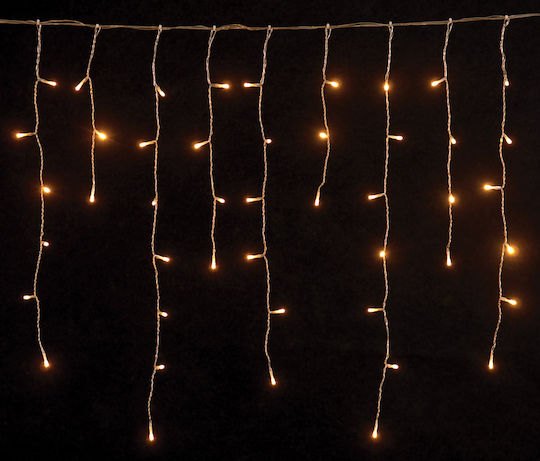 144 Lights LED 3m. x 70cm Warm White type Rain 1pcs