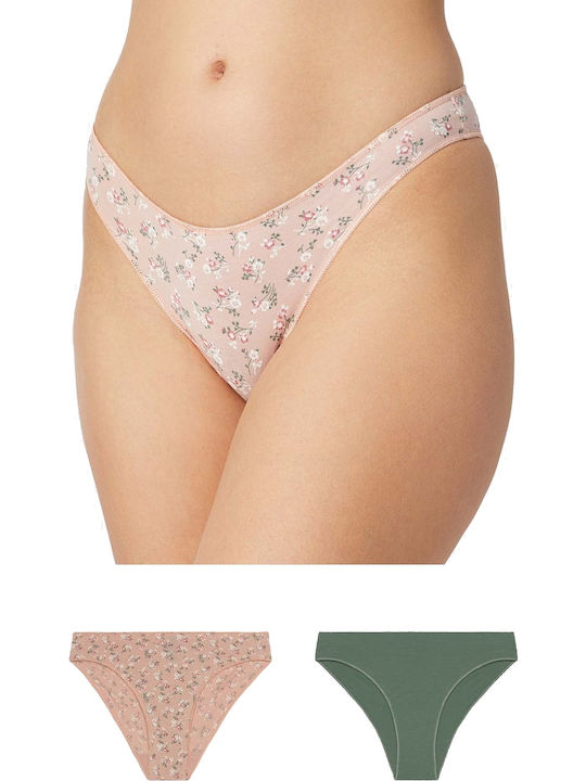 Minerva Miss Βαμβακερά Γυναικεία Brazil 2Pack