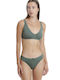 Bamboo Women's Slip with Lace Green
