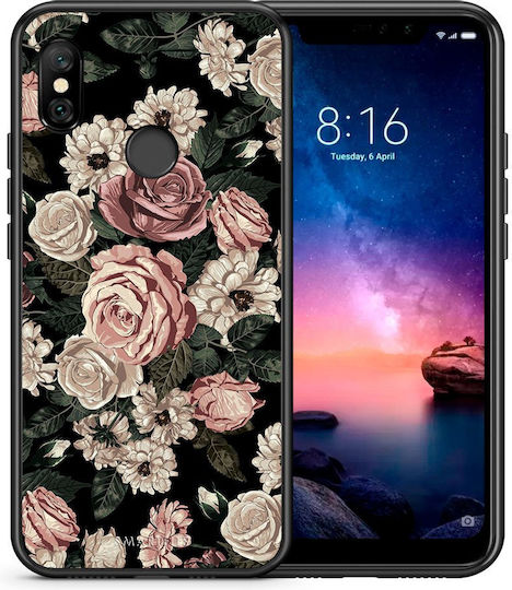 Smartfits Flower Wild Roses Back Cover Ροζ (Redmi Note 6 Pro)