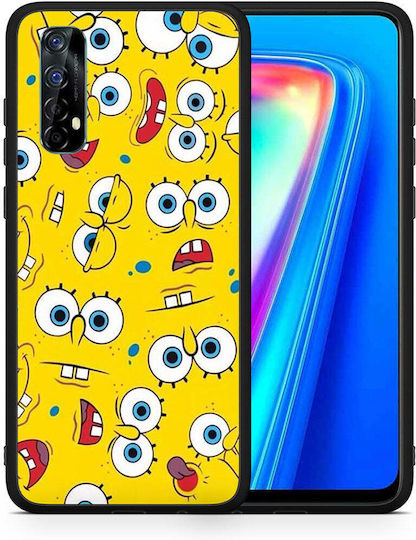 Smartfits Popart Sponge Back Cover Κίτρινο (Realme 7)