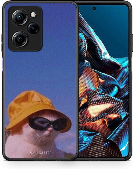 Smartfits Cat Diva Back Cover Blue (Poco X5 Pro)