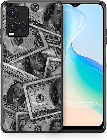 Smartfits Money Dollars Back Cover Gri (Vivo Y33s)