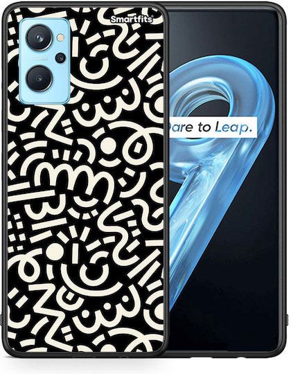 Smartfits Doodle Art Back Cover Μαύρο (Oppo A96)