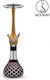 Wookah Ναργιλές Oak Pro Click Einzeln Braun 63cm