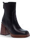 Women's Ankle Boots with High Heel Black