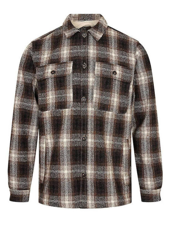 Aklion Heavy Μακρυμάνικo Overshirt Καρό Πολύχρωμο