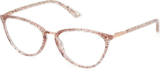 Guess Weiblich Brillenrahmen Katzenauge Rosa GU2957 074
