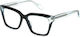 Just Cavalli Femei Plastic Rame Ochelari Fluture Negru JC002V 07M4
