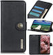 Neo Brieftasche Leder Schwarz (Motorola Edge 40)