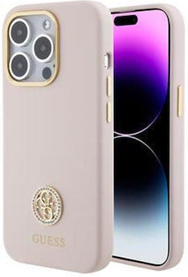 Guess Liquid Silicone Back Cover Pink (iPhone 15 Pro)