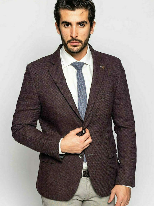 Men's Suit Jacket burgundy