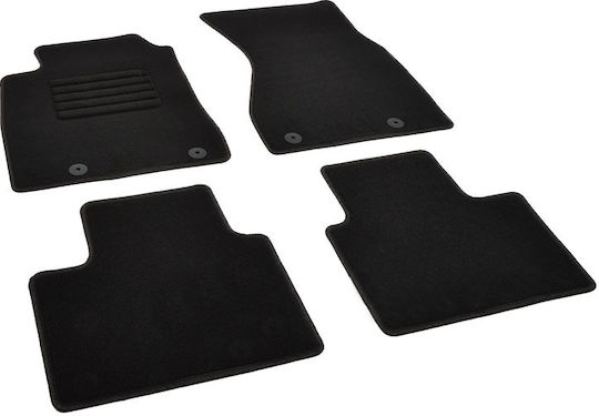 Rigum Set of Front and Rear Mats 4pcs for Audi A8 2001 2003 Black