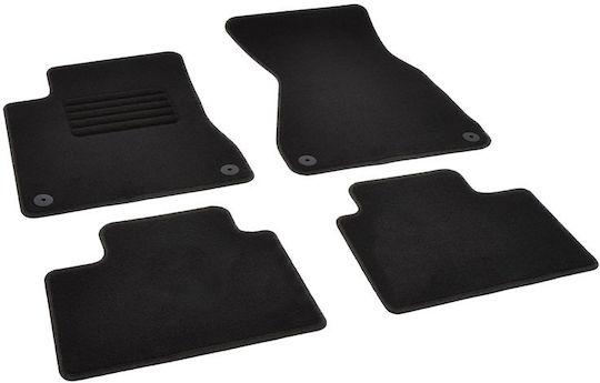 Rigum Set of Front and Rear Mats 4pcs for Audi A8 1997 2001 Black