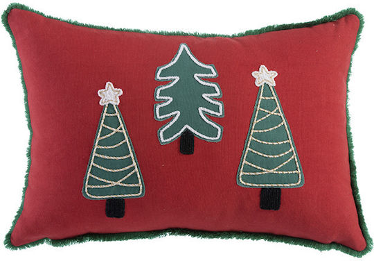 Nef-Nef Homeware Perna Decorativă de Crăciun Oblong Roșu 30x45buc