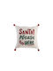 Nef-Nef Homeware Christmas Decorative Pillow Please Square White 45x45cm