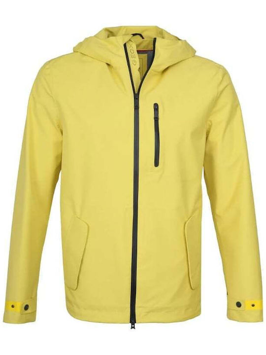 Geox Herren Winter Jacke Lässig Κίτρινο