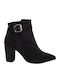 Stefania Suede Women's Ankle Boots Black