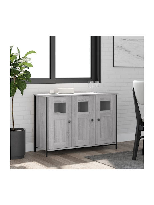 Sideboard Wooden Gray 100x35x70cm