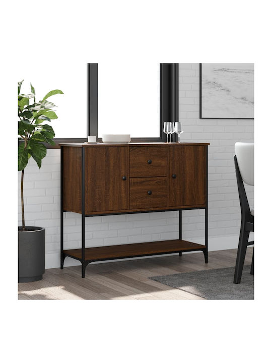 Sideboard Wooden with Drawers Καφέ Δρυς 100x36x...