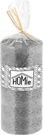 HOMie Lumânare Decorativă Gri 7x15cm