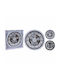 JK Home Decoration Ceas de Perete Alb