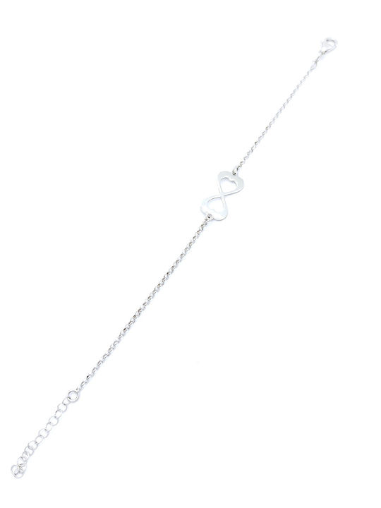 PS Silver Bracelet Chain with design Infinity made of Silver