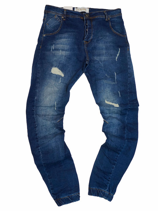 Senior Men's Jeans Pants Blue