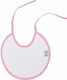 Bunny Bebe Bib Fabric with Lace Band Pink