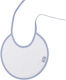 Bunny Bebe Bib Fabric with Lace Band white