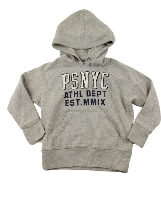 Kids Sweatshirt with Hood and Pockets Gray