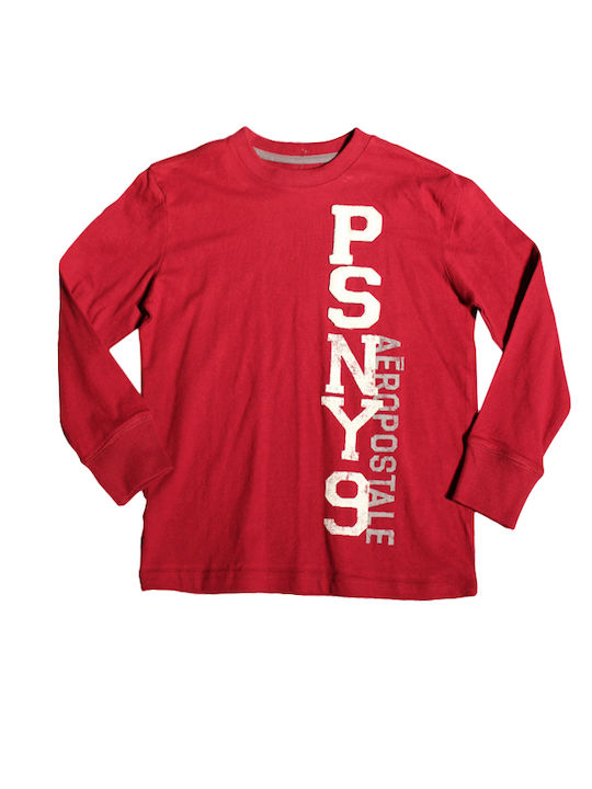 Aeropostale Kids Blouse Long Sleeve Red