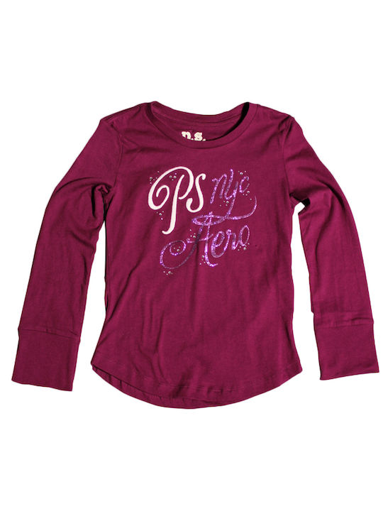 Aeropostale Kids Blouse Long Sleeve Purple