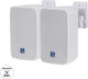 GloboStar Παθητικά Επιτοίχια Ηχεία 80W (Ζεύγος) 17x14x23εκ. Λευκά