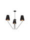 Eko Light Kronleuchter 3xE27 mit Schirmen Schwarz MLP4912