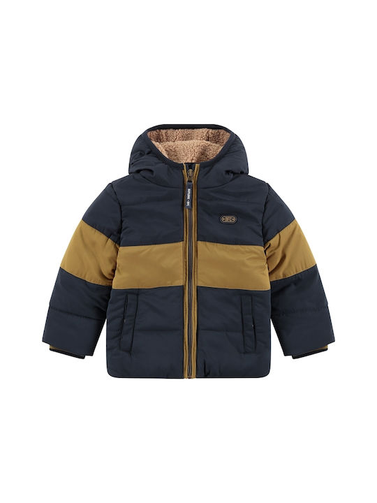 Babyface Kids Casual Jacket with Lining & Hood Blue.