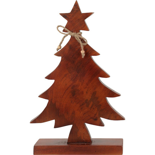 Christmas Decorative Wood Tree 40cm Brown