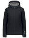Kurzes Damen Puffer Jacke Wasserdicht und Winddicht Grau