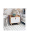 Dopo Wooden Bedside Table Beige 55x50x55cm