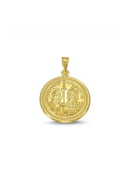 Kontopoulos Pendant Kids Talisman Constantine from Gold 9K KN126KK