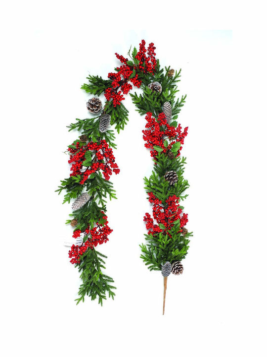 JK Home Decoration Berries Christmas Garland Red 1pc