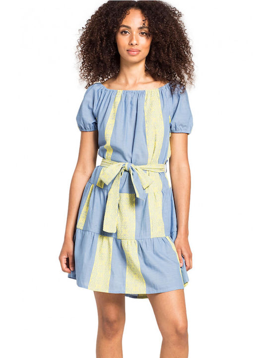 Matis Fashion Mini Dress Light Blue
