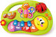 Hola Toys Instrument Muzical Smiley Face Fun Keyboard cu Muzică și Lumină